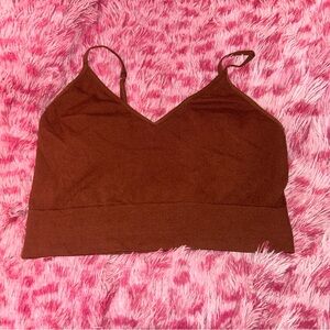 Bluenotes Rust Ribbed Top